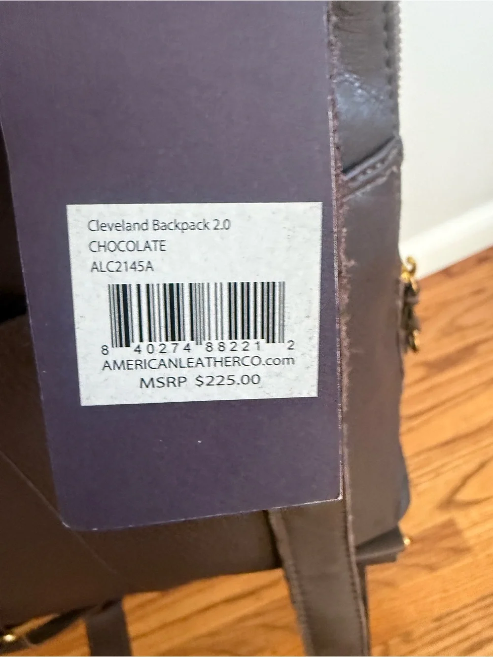 American Leather Co. Women’s Cleveland Dark Brown Leather Backpack
